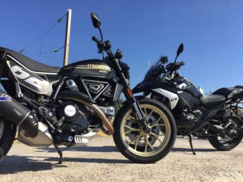 French riviera motorbike rental agency at Nice Airport