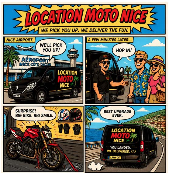 Nice airport motorbike rental