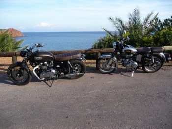 Balade en moto V8