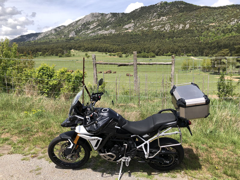 Triumph Nice location moto Trail Triumph Nice location moto Trail