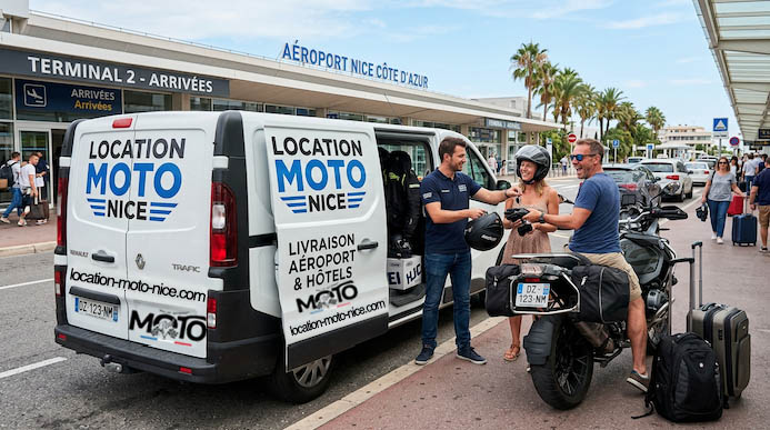 Aéroport Nice location moto