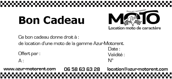 Chèque Cadeau Location 170€